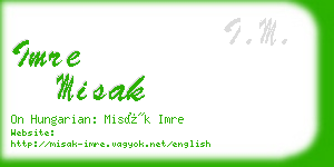 imre misak business card